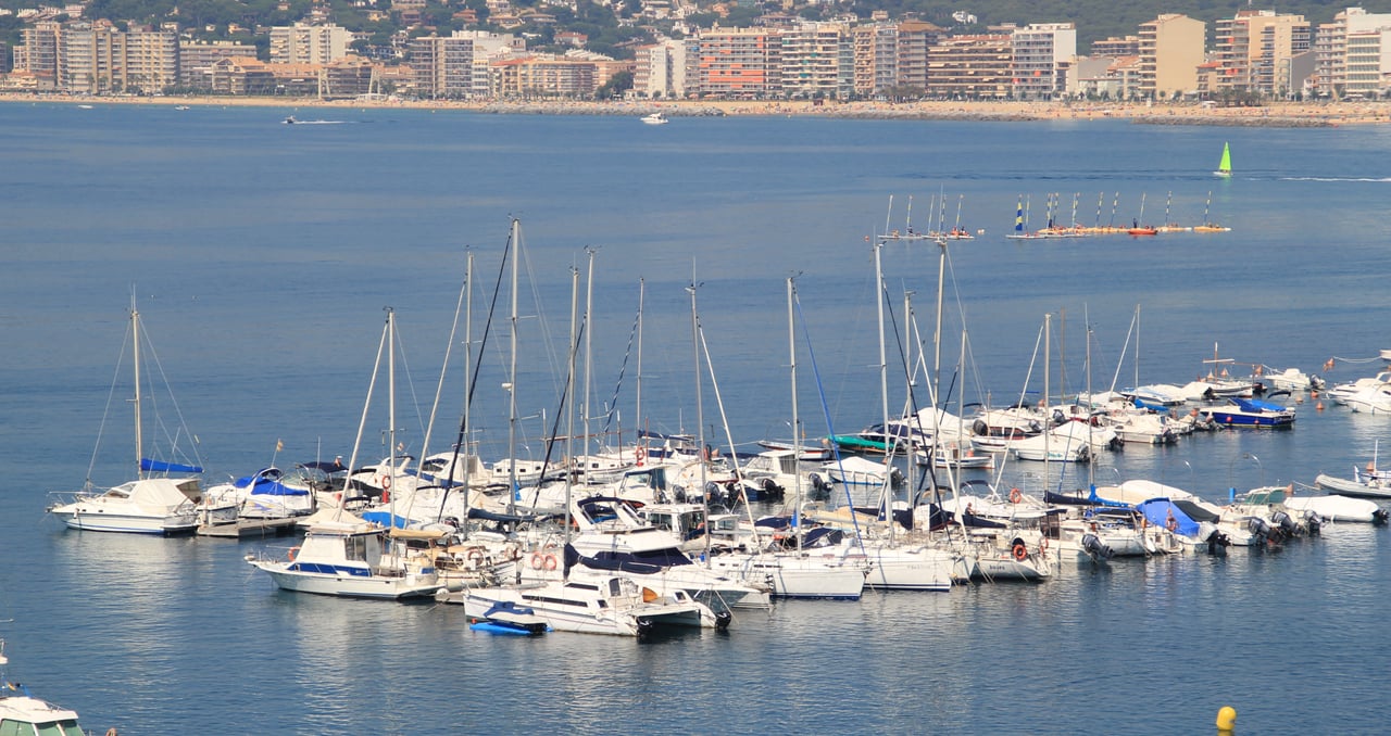 Vue panoramique de la baie de Palamós